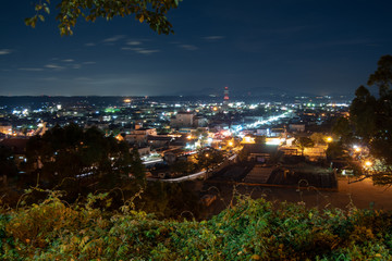 道路 夜景 長時間露光