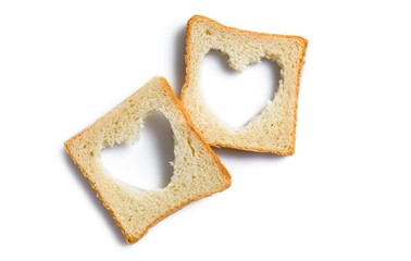 Slices of Bread with Heart
