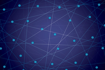 Starry sky map, random schematic bright stars