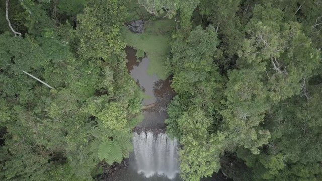 Milla milla falls Drone Reveal Shot