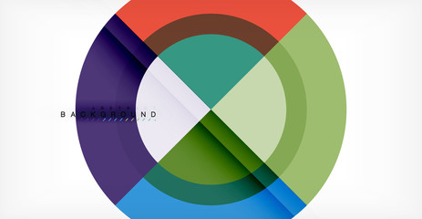 Fototapeta premium Vector circle abstract background