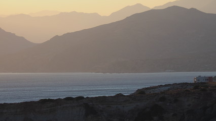 Fototapeta na wymiar Sonnenuntergang in Kreta