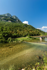 River Brenta in Valsugana - Sugana Valley Italy