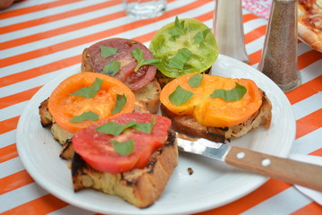 open faced panini