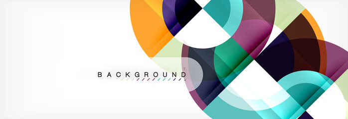 Fototapeta premium Vector circular abstract background