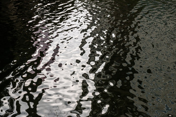 water reflections with waves