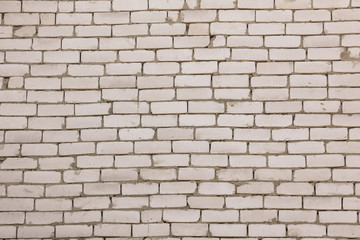 Obraz premium Brick wall in a house under construction