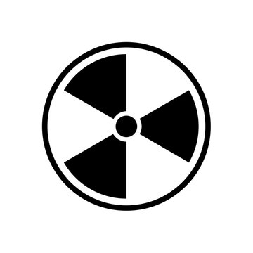 The radiation icon. Radiation symbol. Vector.