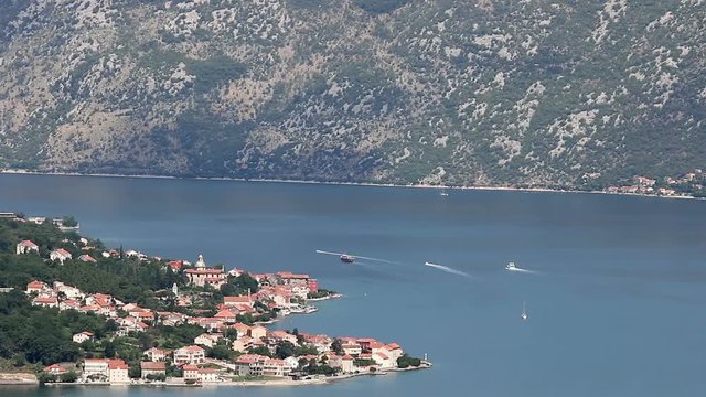Bay of Kotor Montenegro Adriatic sea