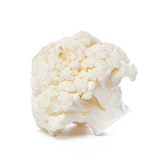Cauliflower. Piece isolated on white.