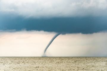 Tornado over the sea