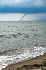 Tornado over the sea