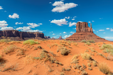 Sand dunes in Monument Valley at summertime in Arizona - Utah, USA © lucky-photo