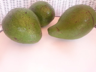 Avocado on Ceramic Plate
