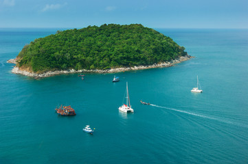 Fototapeta na wymiar Small island in the sea near Phuket