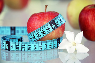 Apple With Measuring Tape