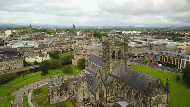 Paisley Morning 01a Riding above church