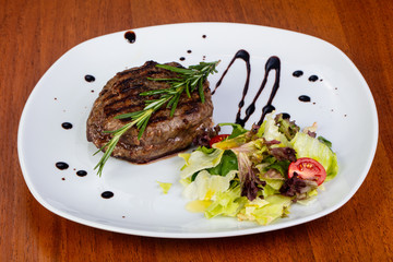 Delicious fried stake