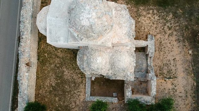 Remains of an ancient Byzantine church of Casale Balsignano near Bari. Apulia - Italy