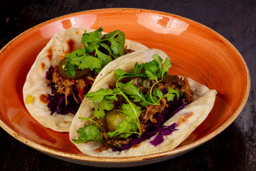 Tacos with meat