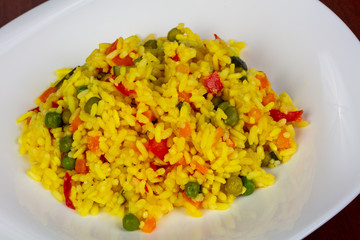 Rice with vegetables