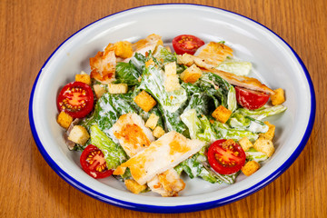 Caesar salad with chicken