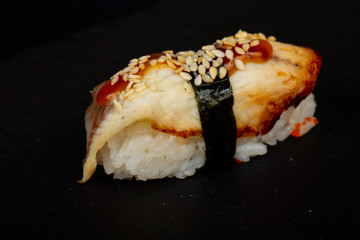 Japanese sushi with eel