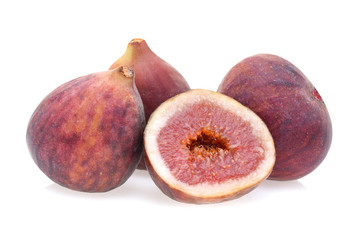 Figs fruits isolated on white background