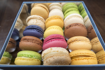 Macarron, typical dessert France.