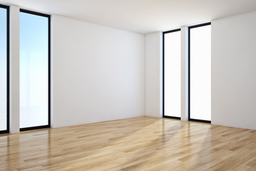 modern bright interiors apartment Living room 3D rendering illustration