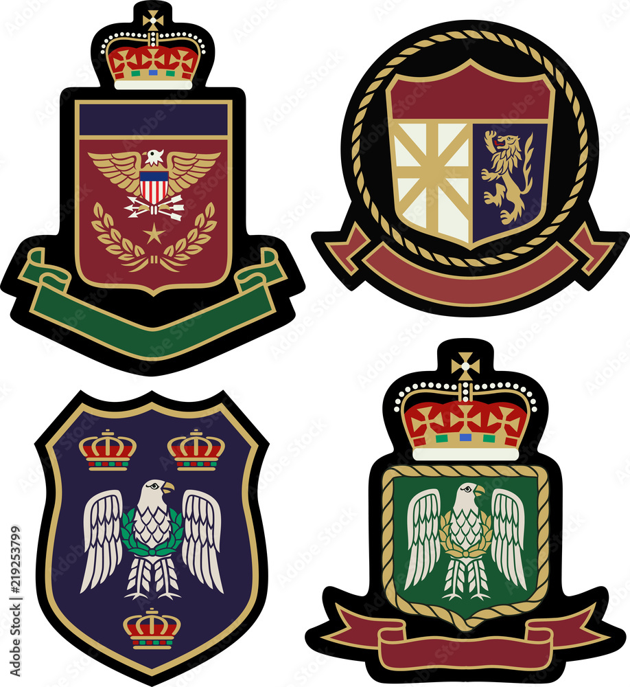 Wall mural classic royal emblem badge shield
