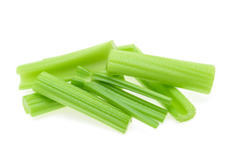 Celery isolated on white background