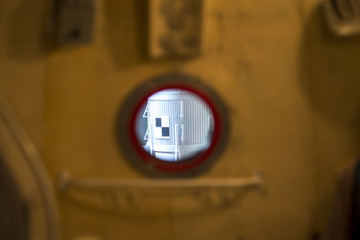 door in front of a nuclear reactor