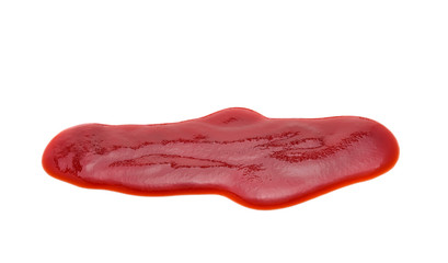 tomato sauce isolated on white background