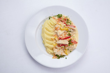 potato with meat