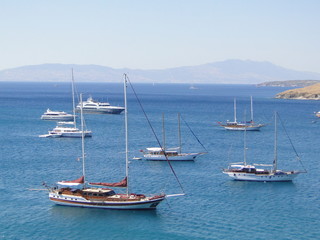 View of the Turkish coast.