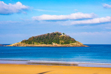 Isla de la playa de La Concha, en San Sebastián