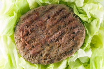 Hamburger ed insalata