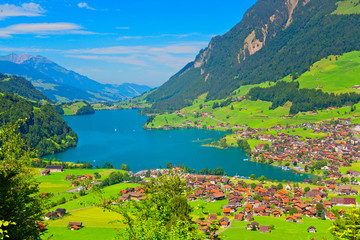 Naklejka premium Lungern, Schweiz