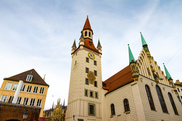 Fototapeta na wymiar Old town hall in Munich, Germany