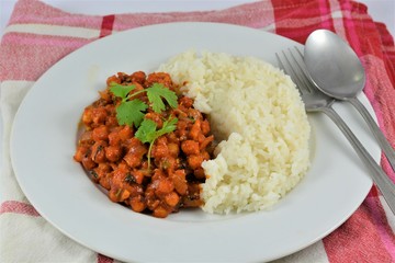 Meat with rice
