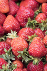 Fresh strawberries background. Food background