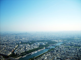 Fototapeta na wymiar Paris from the Eiffel Tower