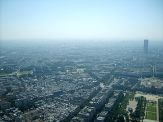 Fototapeta na wymiar Paris from the Eiffel Tower