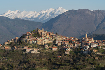 Fototapeta na wymiar Baiardo ancient village, Province of Imperia, Italy