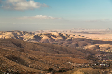 Fototapeta na wymiar Hills in Betancuria, Fuerteventura, Canary Islands, Spain.