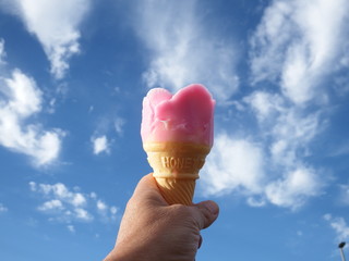 秋田名物ババヘラアイス