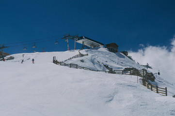 Skiing in Tignes, France