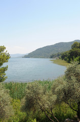 Fototapeta na wymiar Le lac de Köyceğiz et le canal de Dalyan en Anatolie