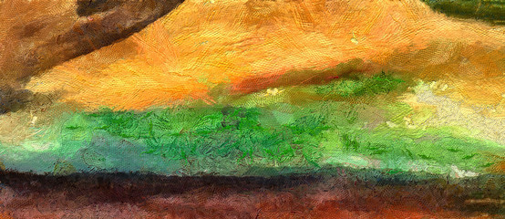 Grunge close up oil painting background. Simple design pattern. Drawn texture.